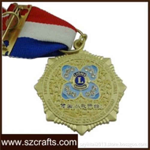Lions Medal Antique Custom made gold logo military